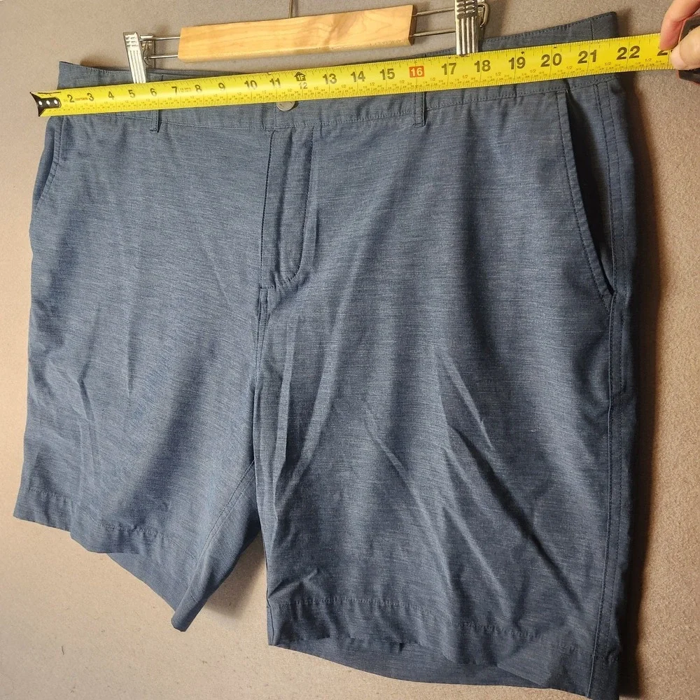 Faherty Men's‎ All Day Shorts Size 42 Heather Blue Hybrid Chino